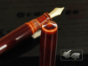 Stylo plume Nakaya Cigar Piccolo, Toki-Tamenuri, ébonite, pointe élastique