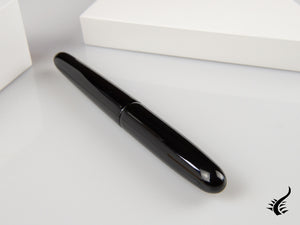 Stylo plume Nakaya Cigar Portable, Noir, Ébonite, Or 14 carats bicolore