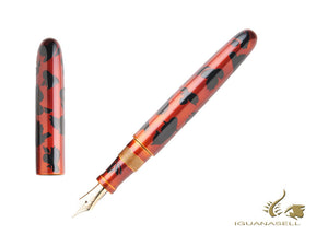 Stylo plume portable Nakaya Cigar, Forêt de chouettes Shu-ai, ébonite