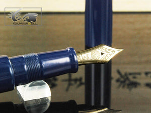 Nakaya Cigar Fountain Pen Portable, Kikyo, Urushi lacquer