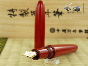 Nakaya Cigar Fountain Pen Shu-nurippanashi, Portable, Ebonite