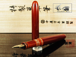 Stylo Plume Nakaya Cigar Long Toki Tamenuri, Ebonite et laque Urushi