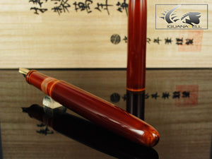 Stylo Plume Nakaya Cigar Long Toki Tamenuri, Ebonite et laque Urushi