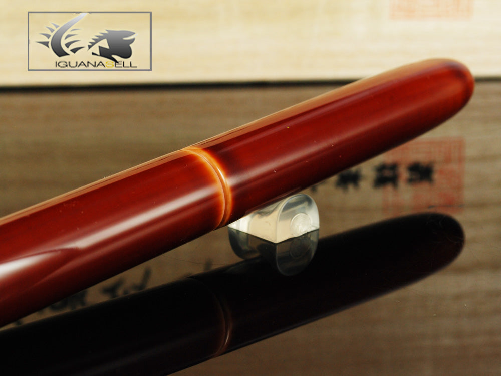 Stylo Plume Nakaya Cigar Long Toki Tamenuri, Ebonite et laque Urushi