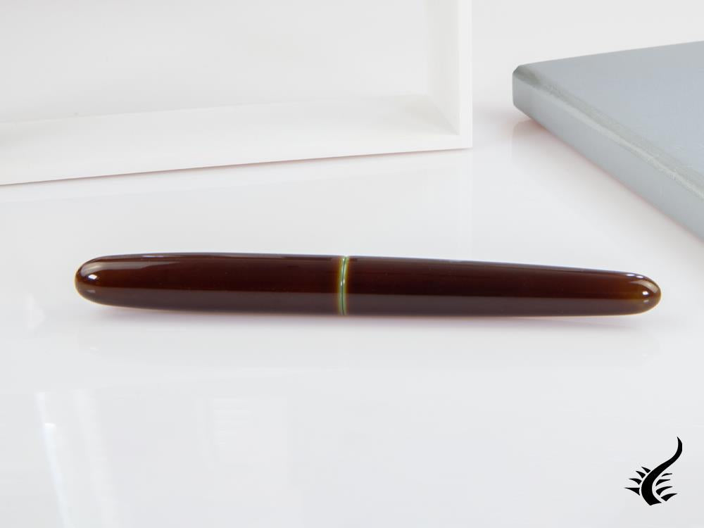 Nakaya Cigar Heki-Tamenuri Fountain Pen Portable, Ebonite Urushi lacquer