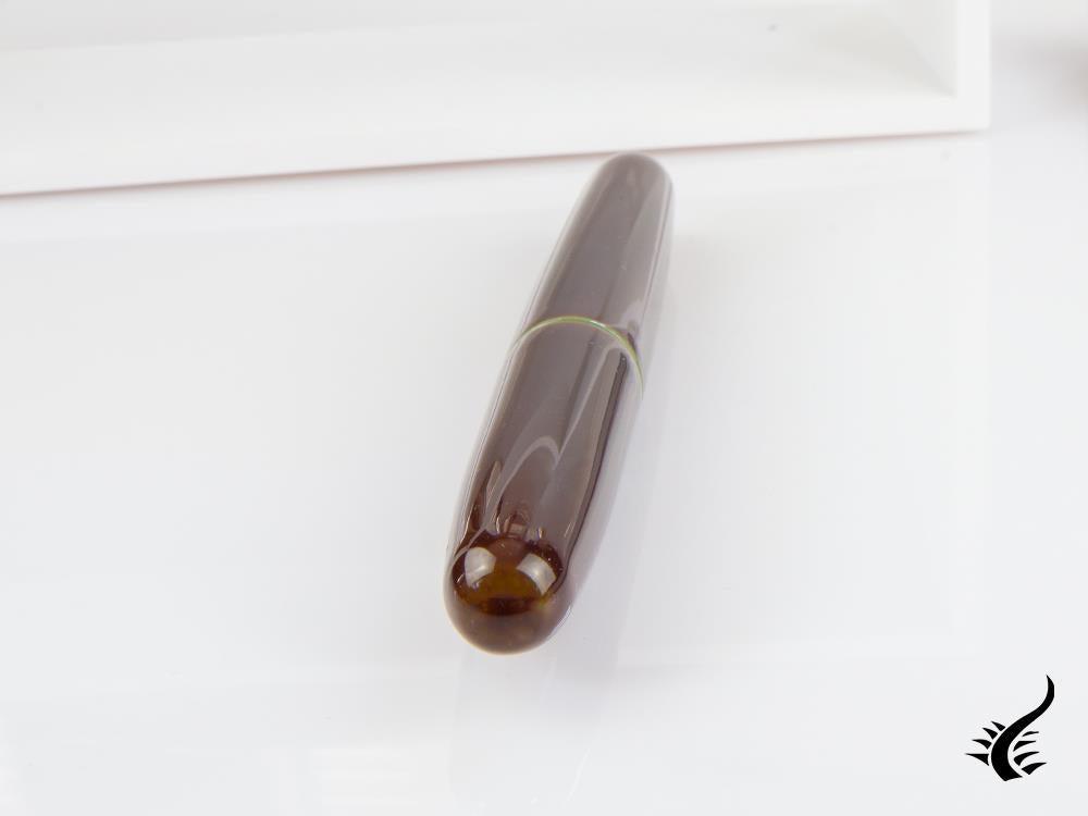 Stylo plume portable Nakaya Cigar Heki-Tamenuri, laque Ebonite Urushi