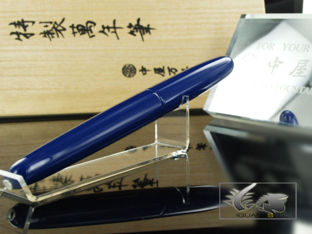 Stylo plume portable Nakaya Cigar Kikyo, laque Ebonite Urushi