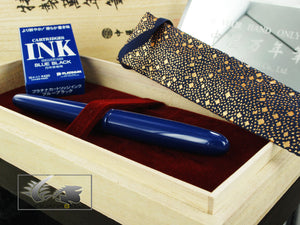 Nakaya Cigar Kikyo Portable Fountain Pen, Ebonite Urushi lacquer