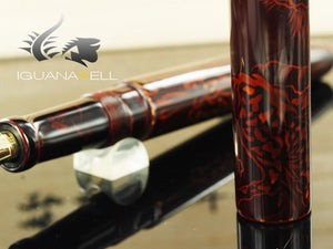 Stylo plume Nakaya Cigar Long Ascending Dragon 3, ébonite