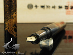 Nakaya Cigar Long Fighting Roosters Fountain Pen , Ebonite