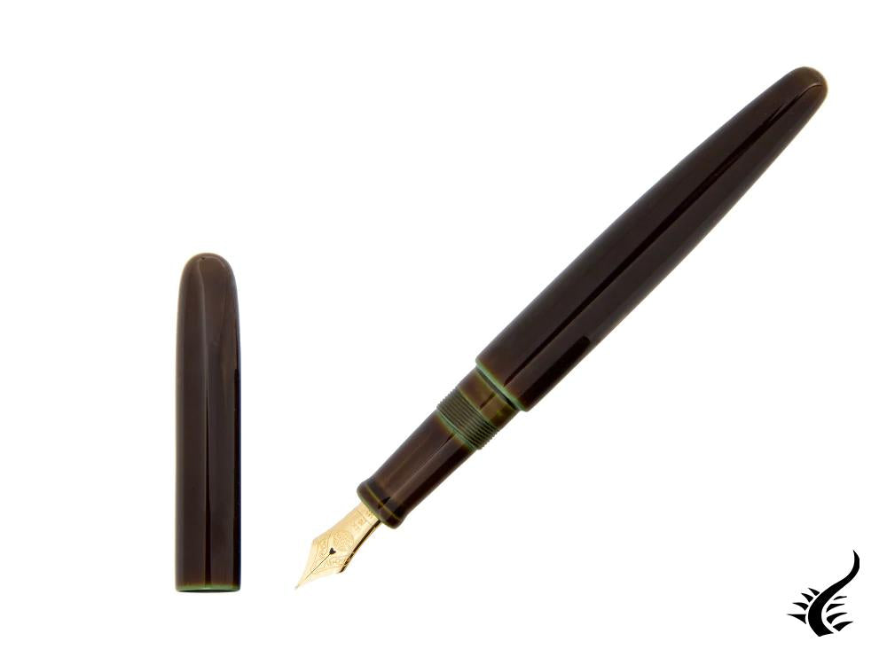 Stylo plume Nakaya Cigar Long Heki-Tamenuri, ébonite, laque Urushi