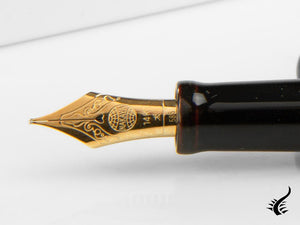 Stylo plume Nakaya Cigar Long Kuro-Tamenuri, ébonite, laque Urushi