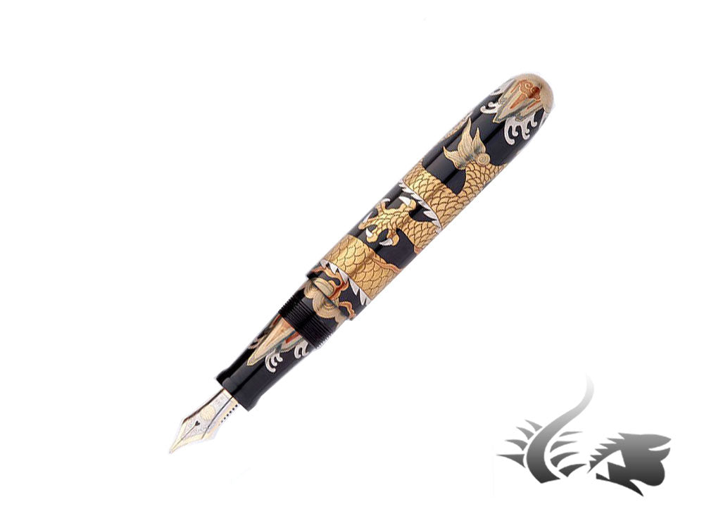 Stylo plume Nakaya Cigar Makie Dragon de l'empereur chinois, portable