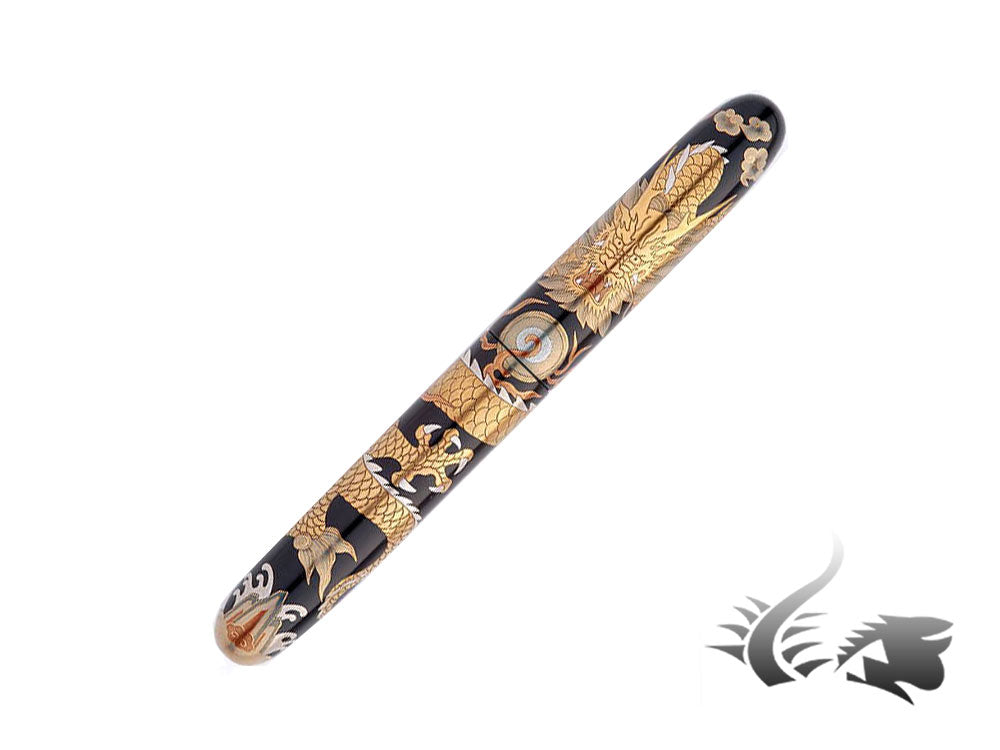Stylo plume Nakaya Cigar Makie Dragon de l'empereur chinois, portable