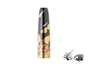 Nakaya Cigar Makie Hanuman Fountain Pen, Long, Ebonite