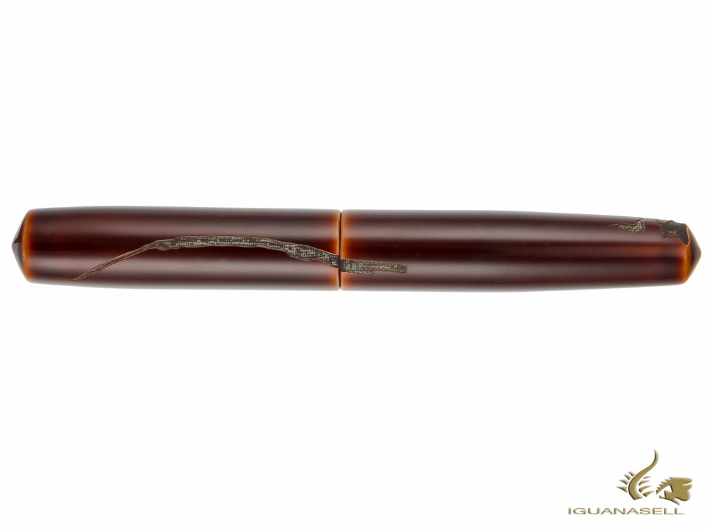 Nakaya Cigar Nuno kise Hon Kataji Fountain Pen Piccolo, Toki-Tamenuri