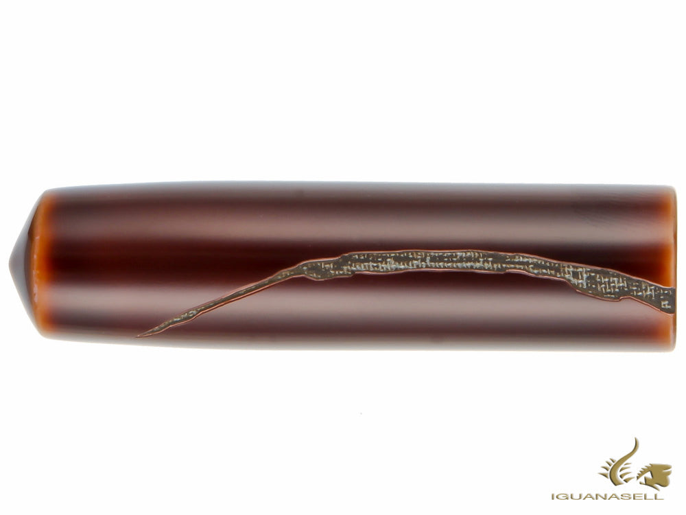 Nakaya Cigar Nuno kise Hon Kataji Fountain Pen Piccolo, Toki-Tamenuri