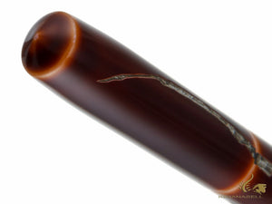 Nakaya Cigar Nuno kise Hon Kataji Fountain Pen Piccolo, Toki-Tamenuri