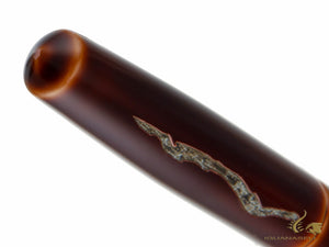 Nakaya Cigar Nuno kise Hon Kataji Fountain Pen Piccolo, Toki-Tamenuri