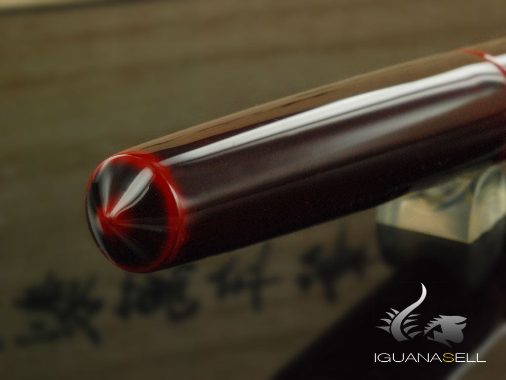 Stylo plume Nakaya Cigar Piccolo Aka-Tamenuri, pointe élastique