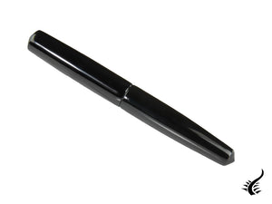 Nakaya Cigar Piccolo Fountain Pen, Black, Ebonite and Urushi lacquer