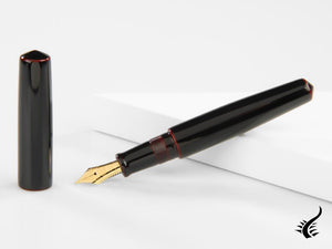 Stylo plume Nakaya Cigar Piccolo, Kuro-Tamenuri, ébonite