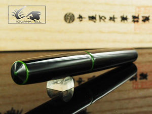 Nakaya Cigar Piccolo Fountain Pen, Midori-Tamenuri, Urushi lacquer