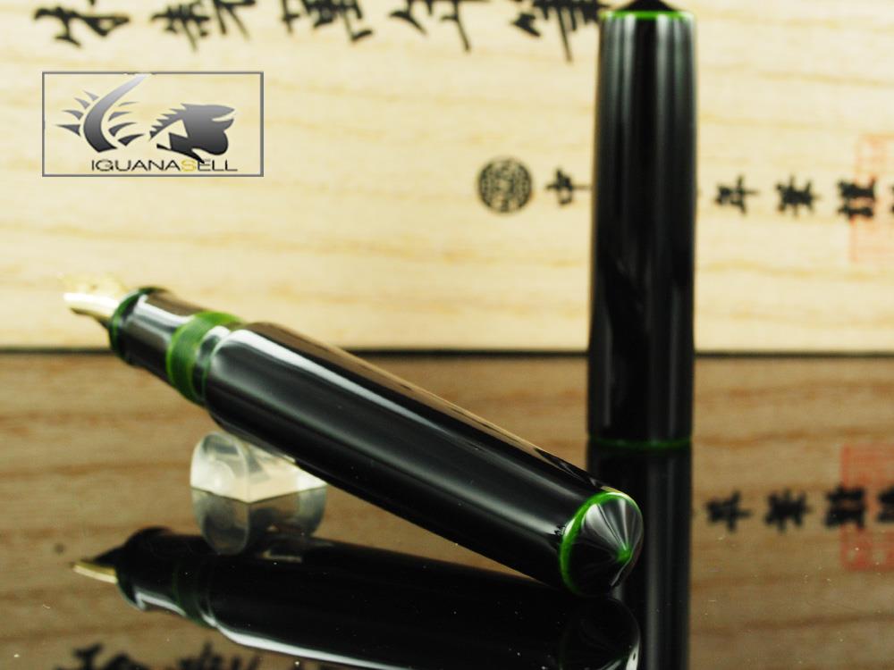 Stylo plume Nakaya Cigar Piccolo, Midori-Tamenuri, laque Urushi