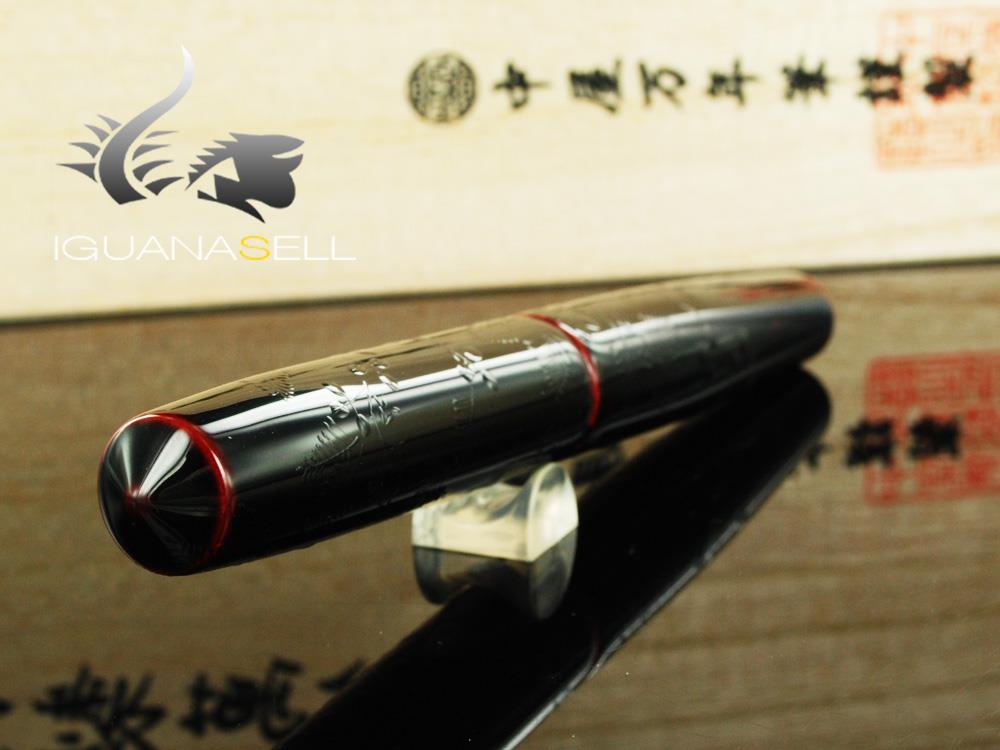 Stylo Plume Nakaya Cigar Piccolo Hagi, Ebonite et laque Urushi