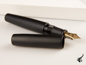 Stylo plume Nakaya Cigar Piccolo Hairline, noir, ébonite