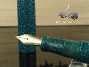 Nakaya Cigar Piccolo Midori-Ishime Fountain Pen, Ebonite