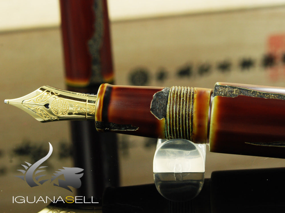 Nakaya Cigar Piccolo "Nuno Kise Hon Kataji" Fountain Pen, Ebonite