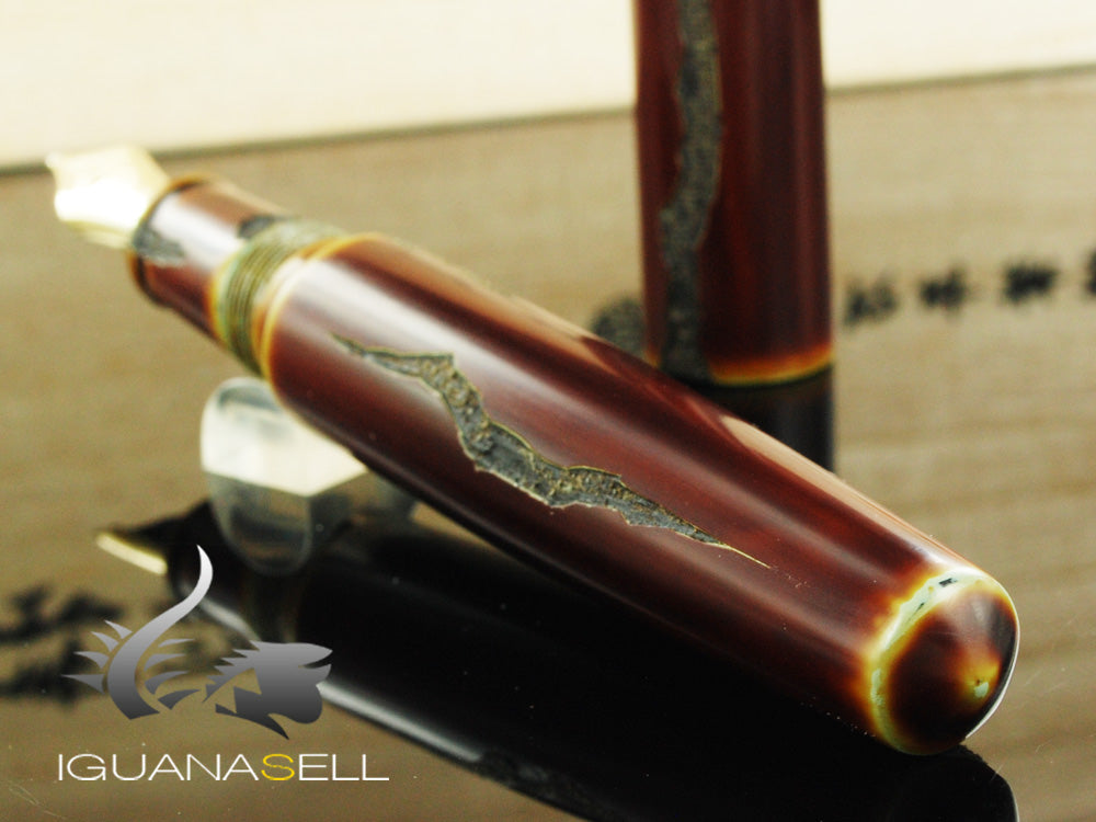 Nakaya Cigar Piccolo "Nuno Kise Hon Kataji" Fountain Pen, Ebonite