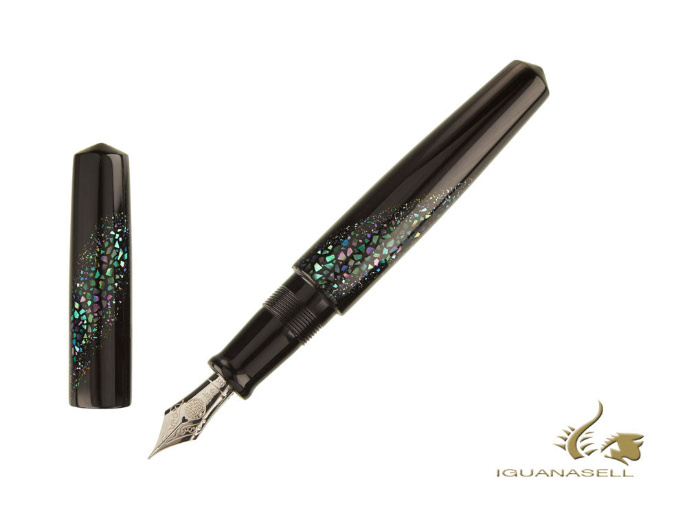 Nakaya Cigar Piccolo Raden Amanogawa Milky Way Fountain Pen, Black