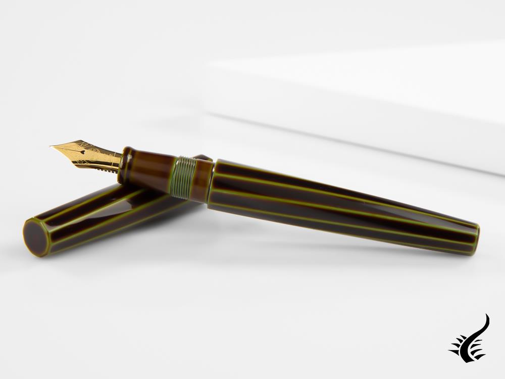 Nakaya Cigar Portable Decapod (TW) Fountain Pen, Heki-Tamenuri