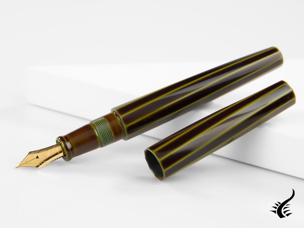 Nakaya Cigar Portable Decapod (TW) Fountain Pen, Heki-Tamenuri