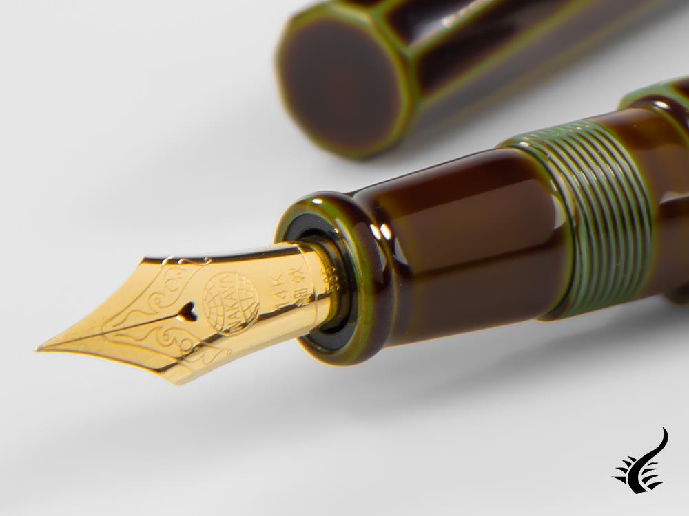 Nakaya Cigar Portable Decapod (TW) Fountain Pen, Heki-Tamenuri