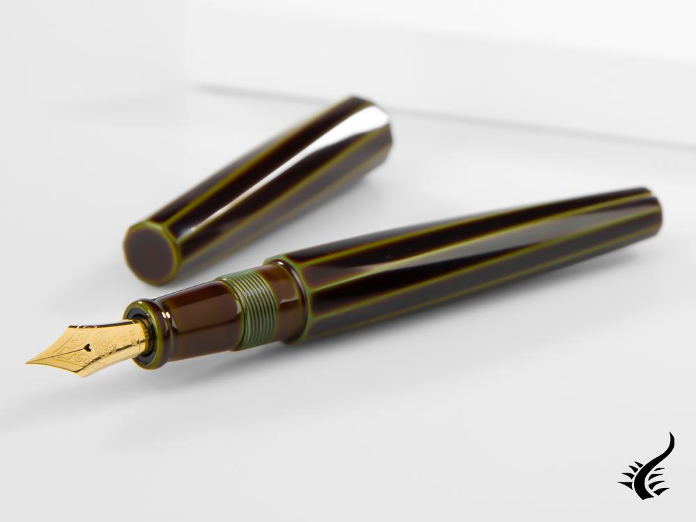 Nakaya Cigar Portable Decapod (TW) Fountain Pen, Heki-Tamenuri