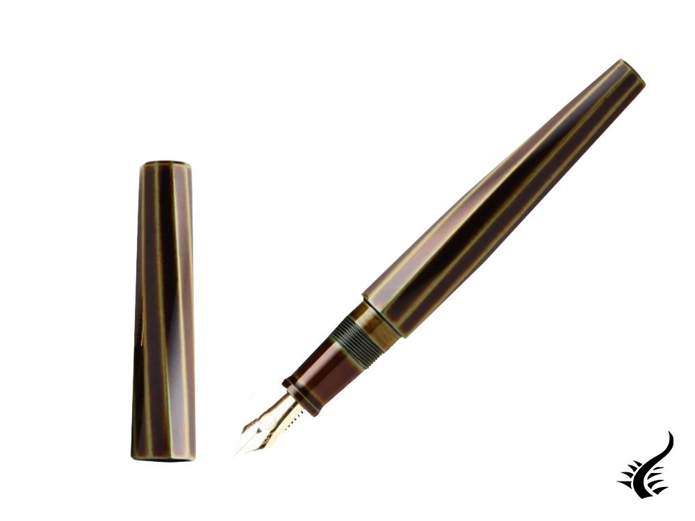 Nakaya Cigar Portable Decapod (TW) Fountain Pen, Heki-Tamenuri