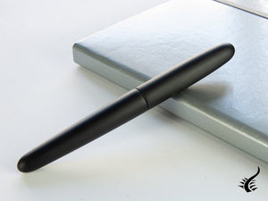 Stylo plume portable Nakaya Cigar, ligne noire, ébonite