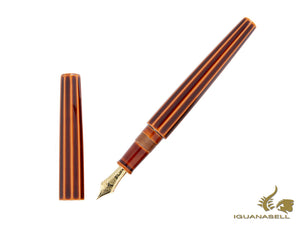 Stylo plume portable Nakaya Cigar, décapode, Toki-Tamenuri, ébonite