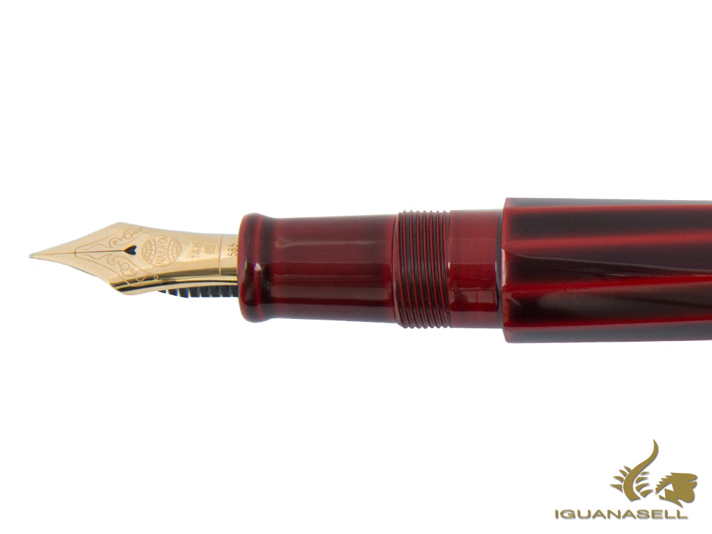 Nakaya Cigar Portable Fountain Pen, Decapod (TW), Aka-Tamenuri