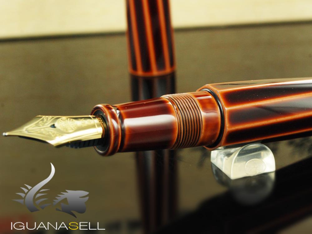 Nakaya Cigar Portable Fountain Pen, Decapod (TW), Toki-Tamenuri