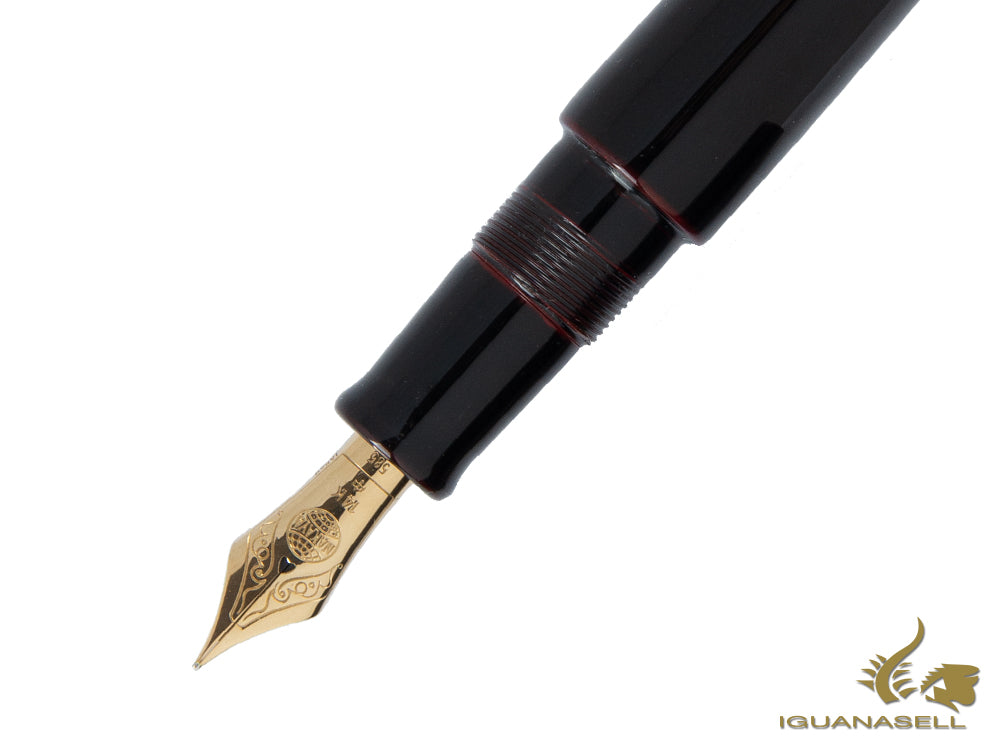 Nakaya Cigar Portable Kuro-Tamenuri Fountain Pen, Ebonite
