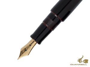 Nakaya Cigar Portable Kuro-Tamenuri Fountain Pen, Ebonite