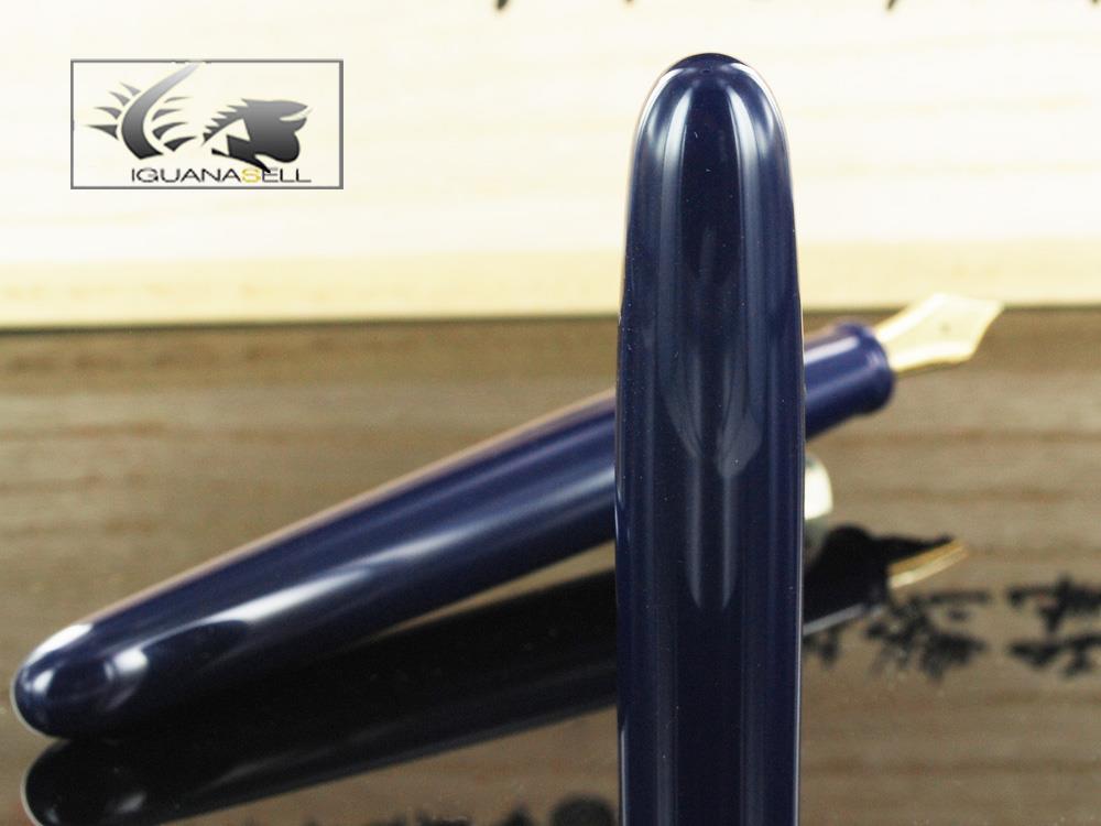 Nakaya Cigar Portable Shobu Fountain Pen, Ebonite and Urushi lacquer