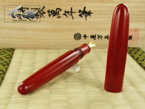 Stylo plume portable Nakaya Cigar Shu-nurippanashi, ébonite, 17 mm