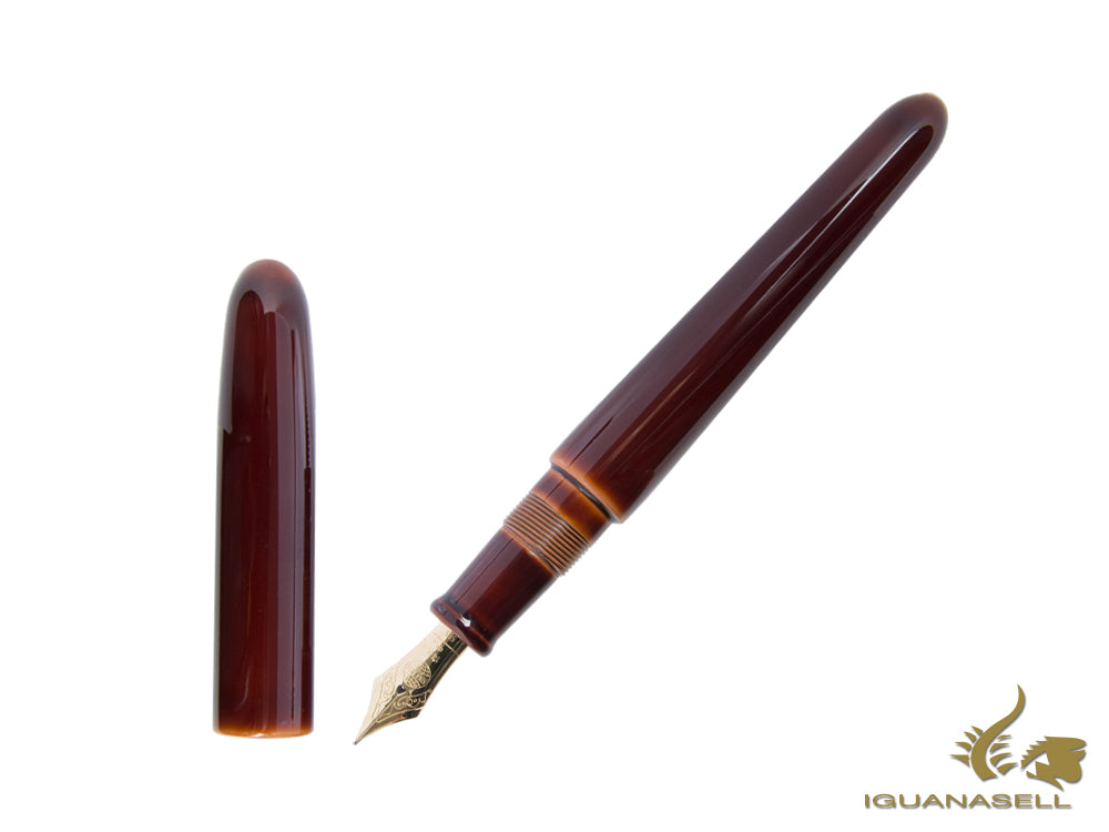 Nakaya Cigar Stylo plume portable Toki-Tamenuri Ébonite