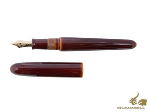 Nakaya Cigar Portable Toki-Tamenuri Fountain Pen, Ebonite