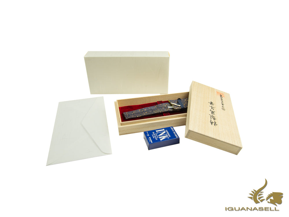 Nakaya Cigar Stylo plume portable Toki-Tamenuri Ébonite